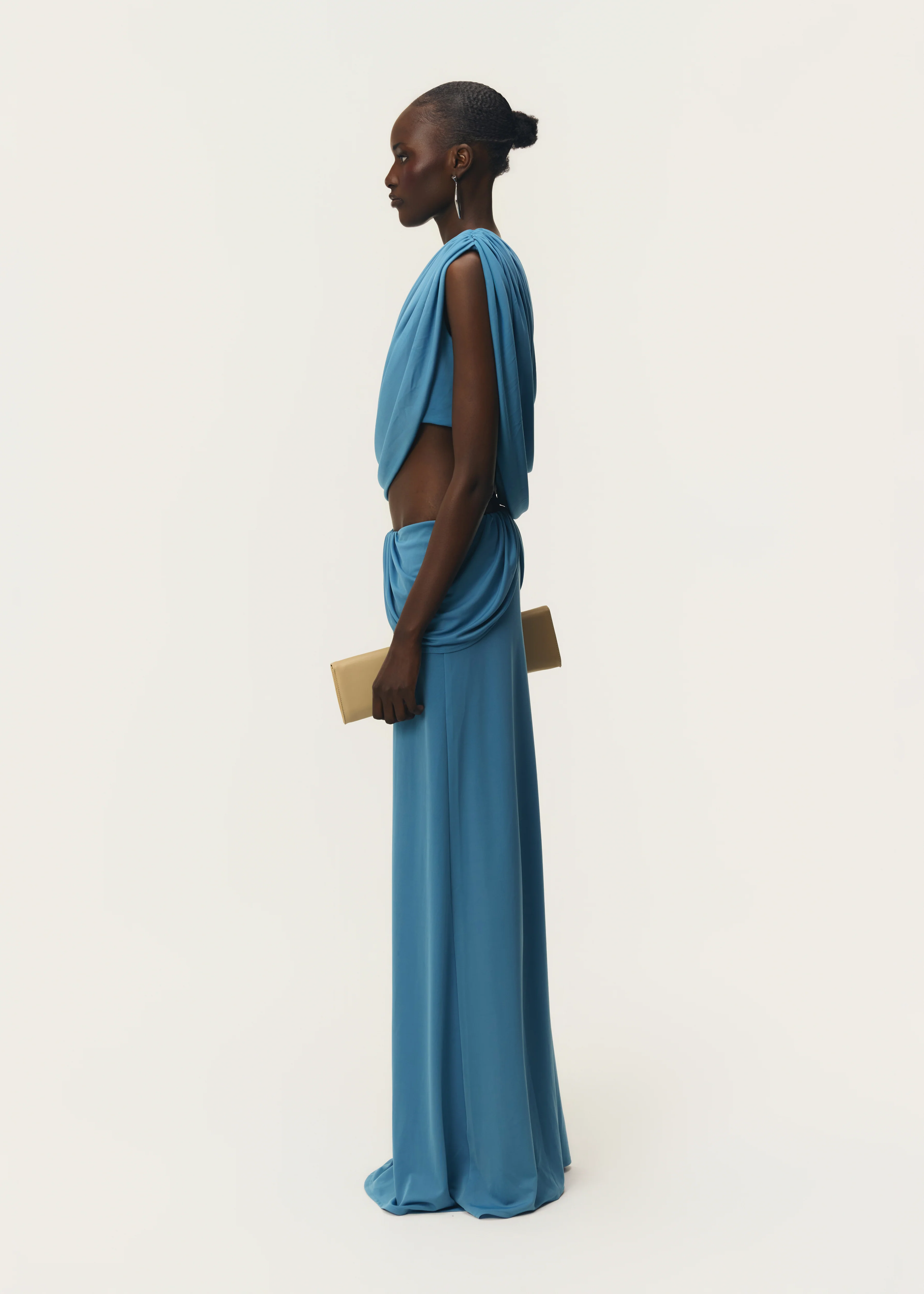 CHIARA TOP DUSTY BLUE - Image 3