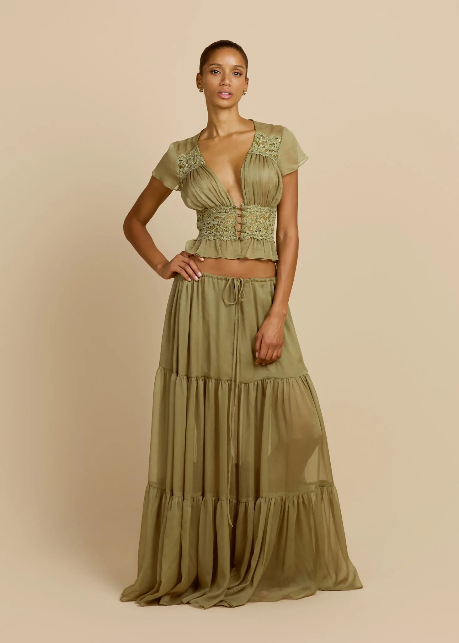 SABRINA SKIRT PISTACHIO - Image 6